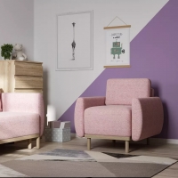 Кресло для отдыха Тулисия Twist 16 светло-розовый  - Изображение 1